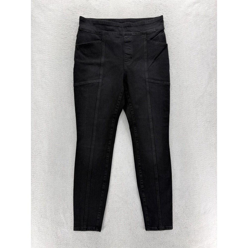Duluth Jean-Netics Pull On Skinny Jeans Womens 10 Black Mid Rise Stretch Outdoor